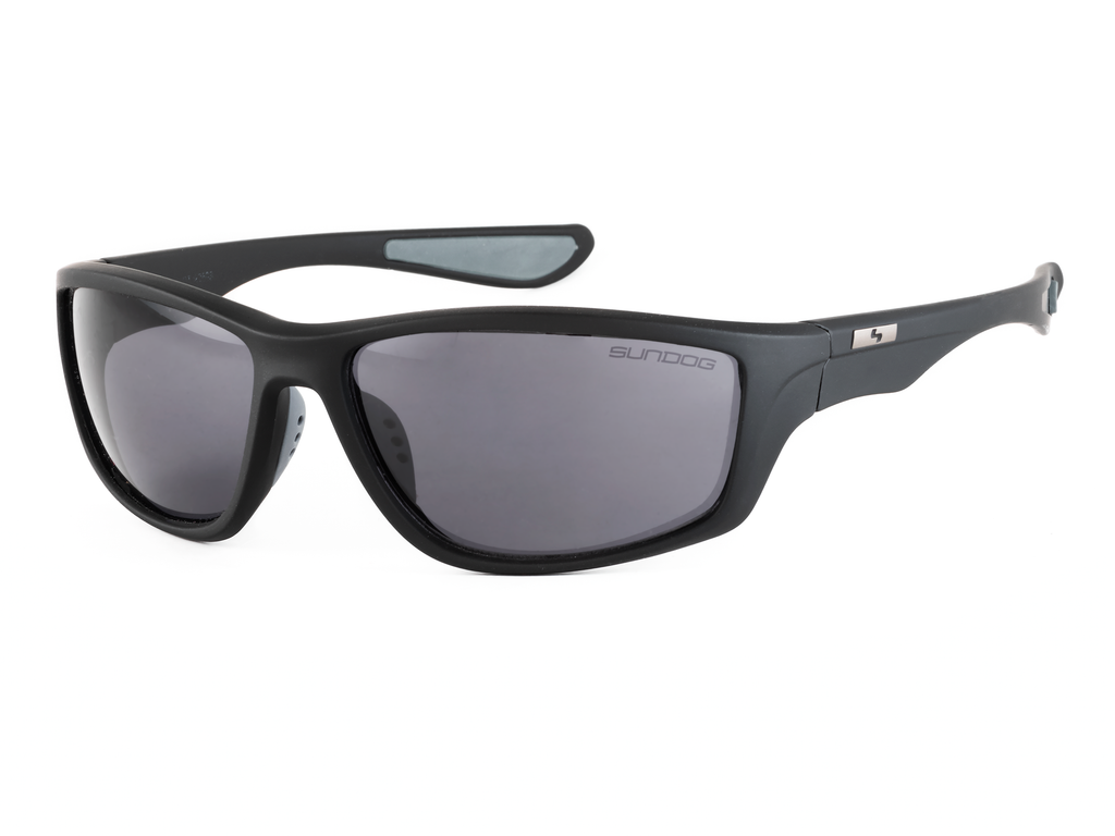 AXE Polarized Polarized Lens Sunglasses – Matte Black/Grey Flash