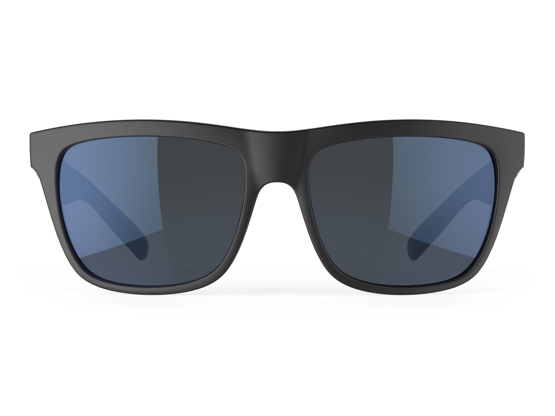 Sundog Amp Polarized Sunglasses Black Frame Smoke Light Blue Lens #262220