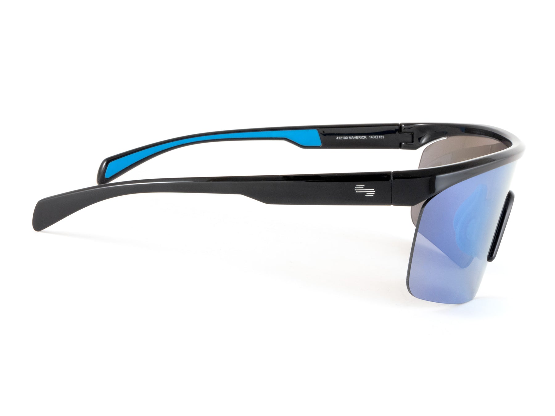 Affordable Polarized Sunglasses Black Polarized Mavericks - Blue Lens